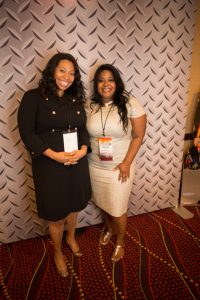 Jessica Brooks, CEO & Executive Director, PBGH, with keynote speaker, Melissa Harville-Lebron, NASCAR’s first African-American woman team owner.